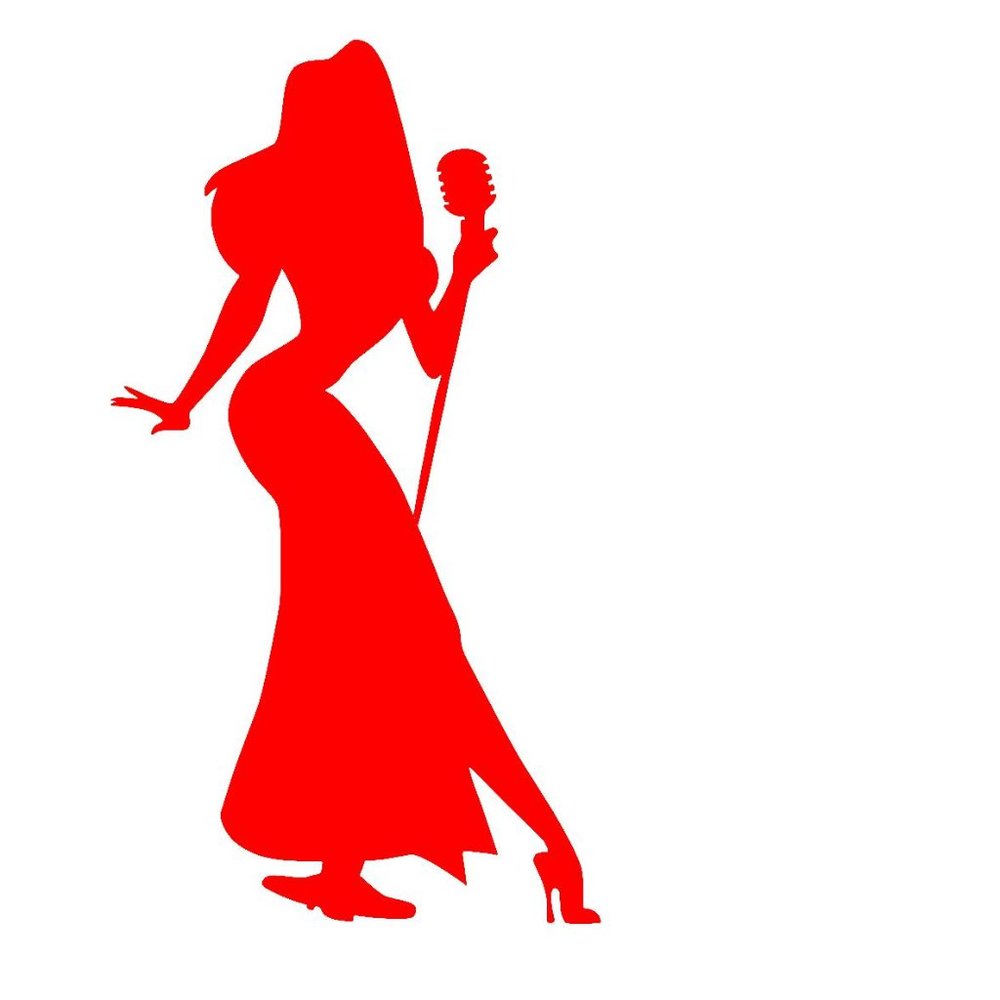 Roger Rabbit's Jessica Rabbit Sexy Vinyl Decal Sticker x2 - Picture 2 of 2